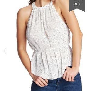 1. State White Speckled Tank Top